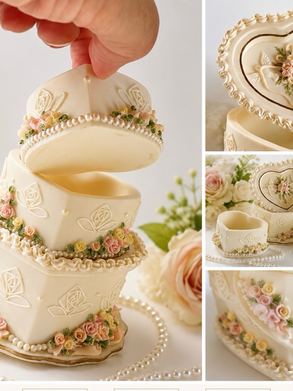 Wedding Lillian Rose Victorian Revival Wedding Box Centerpiece Antique